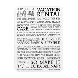 Vacation Rental Guest Manifesto Magneet
