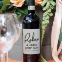 Vacation Rental Home Wine Dank je cadeaulabels