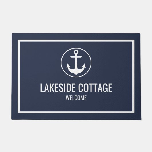Vacation Rental Navy Anchor Nautical Airbnb Deurmat (Voorkant)