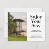 Vacation Rental Property Business Welcome Postcard Kaart (Voorkant)