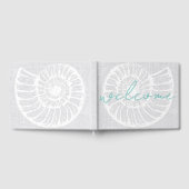 Vacation Rental Shell Woven Grey Beach House Gastenboek (Volledig)