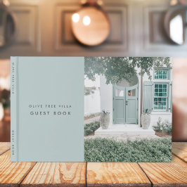 Vacation Rental Simple Elegant Sage Green Photo Gastenboek