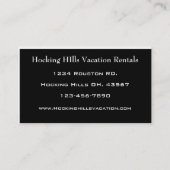 Vacation Rental Visitekaartje (Achterkant)