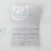 Vacation Rental Welcome Letter Beach Airbnb Kaart (Binnen)