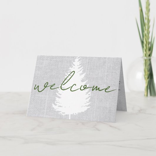 Vacation Rental Welcome Letter Cabin Airbnb Kaart (Voorkant)