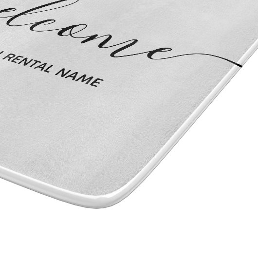 Vacation Rental White Welcome Kitchen Snijplank (Hoek)