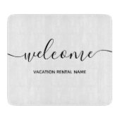 Vacation Rental White Welcome Kitchen Snijplank (Voorkant)