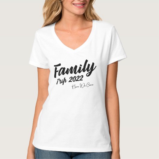 Vacation Reunion Matching for Family Trip 2022 T-shirt (Voorkant)