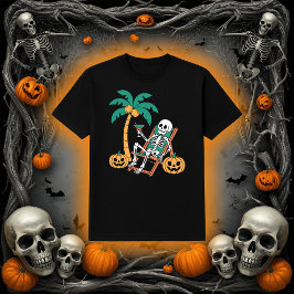 Vacation Skeleton | Beach Halloween Party T-shirt
