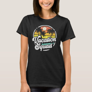 Vacation Squad Beach Retro 70s Summer Cruise Vinta T-shirt
