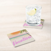  Vacation strand poster 1980 Kartonnen Onderzetters (Insitu)