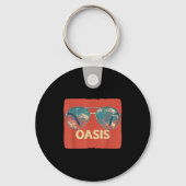 Vacation Sungles With Cool Oasis Statement Sleutelhanger (Voorkant)