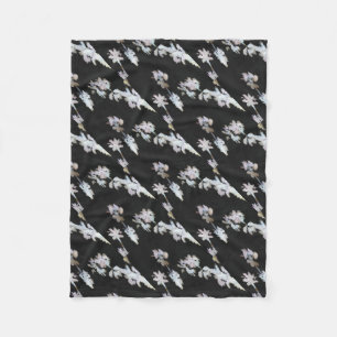 Vacation Tropical Palms Artistic Waterverf Silhou Fleece Deken