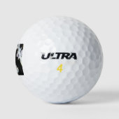 Vacation Tropical Palms Artistic Waterverf Silhou Golfballen (Logo)