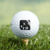 Vacation Tropical Palms Artistic Waterverf Silhou Golfballen (Insitu Shirt)