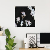 Vacation Tropical Palms Artistic Waterverf Silhou Poster (Thuiskantoor)