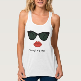 Vacation Vacay Dames Red Lips Tanktop
