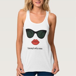Vacation Vacay Dames Red Lips Tanktop