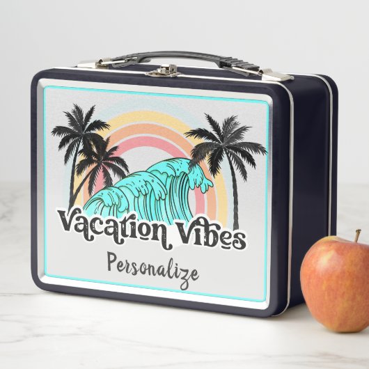 Vacation Vibes Ocean Waves Palm Treates Personaliz (In situ)