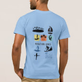 Vacation Vibes T-Shirt Tropical Chill Travel Style (Achterkant)