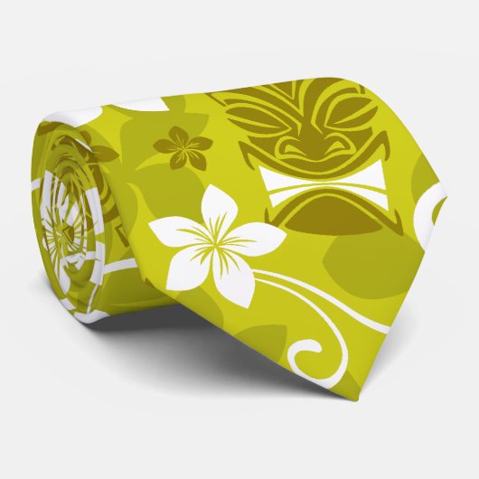 Vacationing Tiki Stropdas (Opgerold)