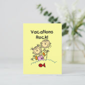 Vacations Rock-T-shirts en giften Briefkaart (Staand voorkant)