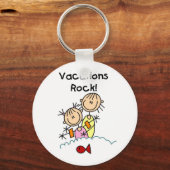 Vacations Rock-T-shirts en giften Sleutelhanger (Voorkant)