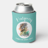 Vacatiturquoise uit de zomerfamilie blikjeskoeler (Blikje Achterkant)