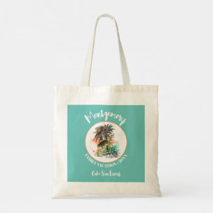 Vacatiturquoise uit de zomerfamilie tote bag