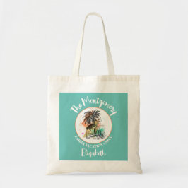 Vacatiturquoise uit de zomerfamilie tote bag