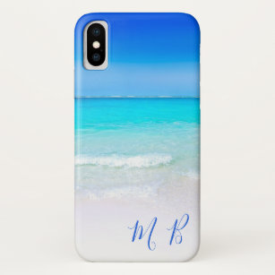 Vacatrondreis rond Aqua Blue Ocean Zee Sky Case-Mate iPhone Case