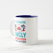 Vacature Beach Holiday Travel Souvenir Tweekleurige Koffiemok (Voorkant links)