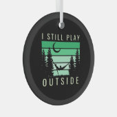 Vacature camping Quote Glas Ornament (Voorkant Rechts)