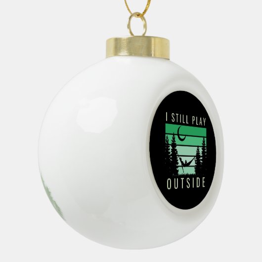 Vacature camping Quote Keramische Bal Ornament (Links)