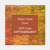 Vacature Home Promo Wifi Code House Guest Magneet (Voorkant)