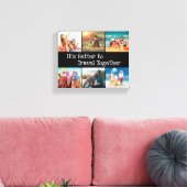Vacature Photo Collage beter om samen te reizen Canvas Afdruk (Insitu (Woonkamer))