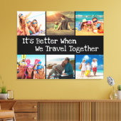 Vacature Photo Collage beter om samen te reizen Canvas Afdruk (Insitu (Woonkamer))