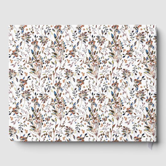 Vacature Rental Guest Book Elegant Leaves Berries Gastenboek (Achterkant)