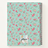 Vacature Rental Guest Book Tiny Pink Blauwgroen bl Notitieboek (Achterkant)