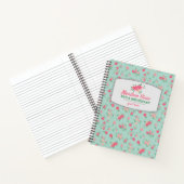 Vacature Rental Guest Book Tiny Pink Blauwgroen bl Notitieboek (Binnen)