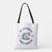 Vacature Reunion Holiday Trip Cute Shark Tote Bag (Achterkant)