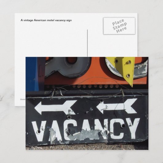 Vacature-teken Briefkaart (Voorkant / Achterkant)