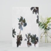 Vacature Tropical Palms Artistic Waterverf Briefpapier (Staand voorkant)