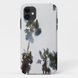 Vacature Tropical Palms Artistic Waterverf iPhone 11 Hoesje