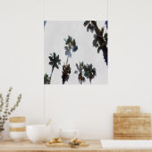 Vacature Tropical Palms Artistic Waterverf Poster (Keuken)