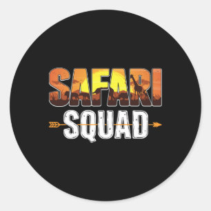 Vacature voor de Afrikaanse familie Ronde Sticker
