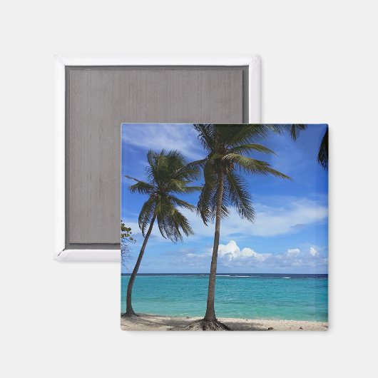 Vacature voor de familie Trip Beach Guadeloupe Magneet (Voorkant / Achterkant)