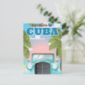 Vacature voor de reisposter van cuba briefkaart (Staand voorkant)