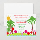 Vacature voor de uitnodiging van de Partij voor Pe (Voorkant / Achterkant)