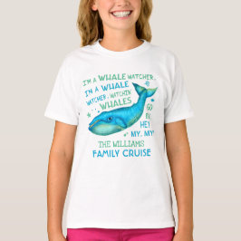 Vacature voor de walvisvangstfamilie cruise Person T-shirt